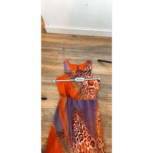 W118 by WALTER BAKER NWT Tropical Leopard JUNGLE Maxi DRESS Woman’s M NWOT - Picture 16 of 16